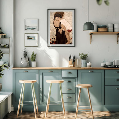 Gustav Klimt Mother and Child Canvas, Mother and Child Print, Gustav Klimt Poster, Canvas Wall Art, Gift for Wife, Gift for Mom