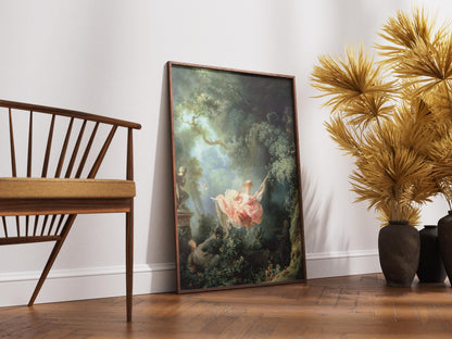 Rococo Painting Print The Swing by Jean Fragonard | Classical Art Print | Vintage Print | Poster Print | Giclée Print | Large Wall Art Print
