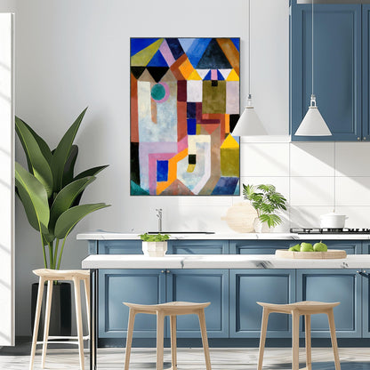 Paul Klee Abstract Art Print | Colorful Geometric Wall Art | Mid Century Modern Painting | Vibrant Architecture Poster | Museum Quality
