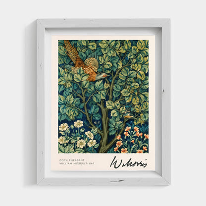William Morris Print Vintage Pheasant Floral Wall Art Exhibition Print Textiles Home Decor