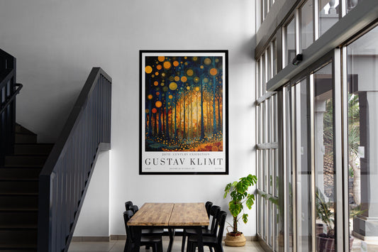 Gustav Klimt Print, Museum Poster, Klimt Exhibition Art, Unframed Modern Wall Decor, Art Nouveau Gold Fine Art, Gift for Art Lovers