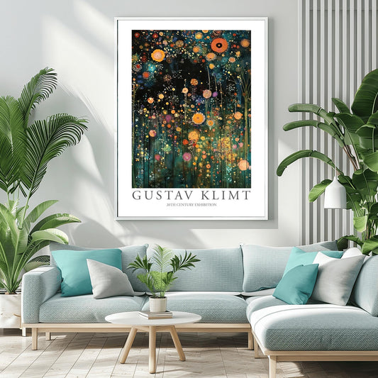 Gustav Klimt Farm Garden Art Print | Klimt Painting Poster | Floral Wall Decor | Art Nouveau Landscape | Flowers Gift Idea | Bedroom Dorm