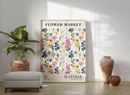 Henri Matisse 12x16 Colourful Flower Wall Art, Boho Watercolour Print, Floral Gallery Decor, Multiple Sizes, Gift for Her