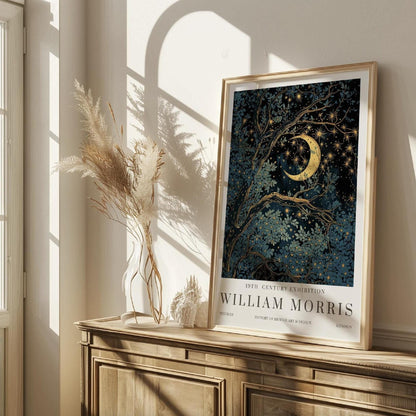 William Morris Moon & Stars Print ‚Äì William Morris Exhibition Print (view 6)