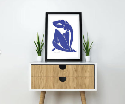 Matisse Blue Nude Art Print – Henri Matisse Nu Bleu Poster, Modern Wall Decor, Home Art Printable, Matisse Inspired Room Decoration