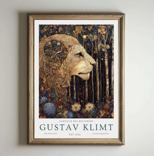 Gustav Klimt Print Flower Garden Poster, Klimt Museum & Exhibition Art, Floral Painting Wall Decor, Gustav Klimt Artwork Gift