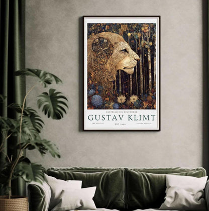 Gustav Klimt Print Flower Garden Poster, Klimt Museum & Exhibition Art, Floral Painting Wall Decor, Gustav Klimt Artwork Gift