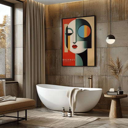 PICA Bauhaus Poster - Abstract Bauhaus Print | Mid Century Modern Picasso Print | Geometric Retro Poster | Bauhaus Exhibition Poster