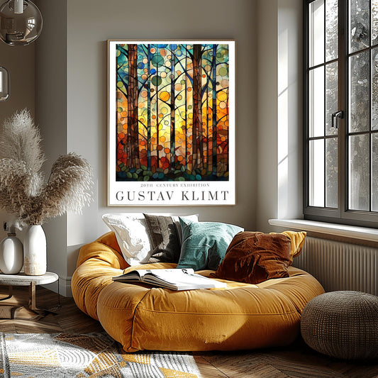 Gustav Klimt Print - Flower Garden & Market Poster, Klimt Museum Art, Exhibition Wall Decor, Stunning Klimt Painting Reproduction