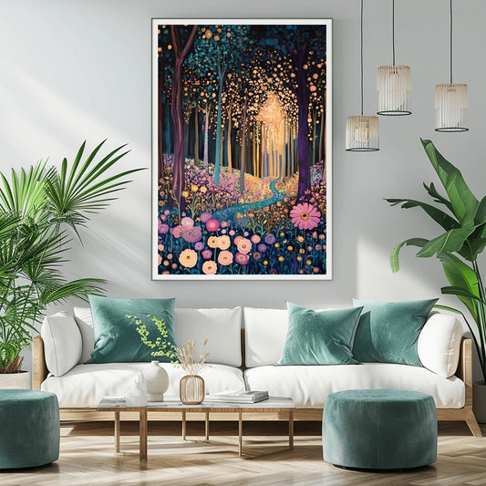 Gustav Klimt Print - Flower Garden Poster, Klimt Museum & Exhibition Artwork, Floral Painting Wall Art, Elegant Home Decor Gift