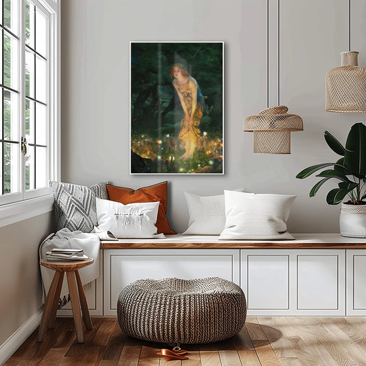 Midsummer Eve Print, Edward Robert Hughes Wall Art, Pre-Raphaelite Art, Aesthetic Fairy Decor, Unframed Fantasy Painting, Fine Art Gift
