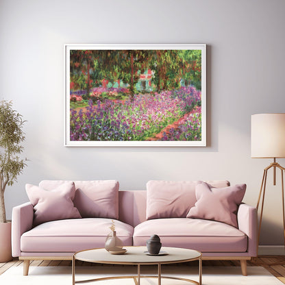 Claude Monet Garden at Giverny, Impressionist Landscape, Flowers Print, Stunning Print, Poster Wall Art, Aesthetic Nature Decor
