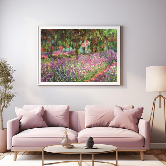 Claude Monet Garden at Giverny, Impressionist Landscape, Flowers Print, Stunning Print, Poster Wall Art, Aesthetic Nature Decor