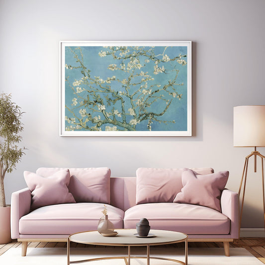 Van Gogh Almond Blossom, Impressionist Flower Painting, Japanese Spring Floral Print, Poster Wall Art, Superb Print, Aesthetic Decor