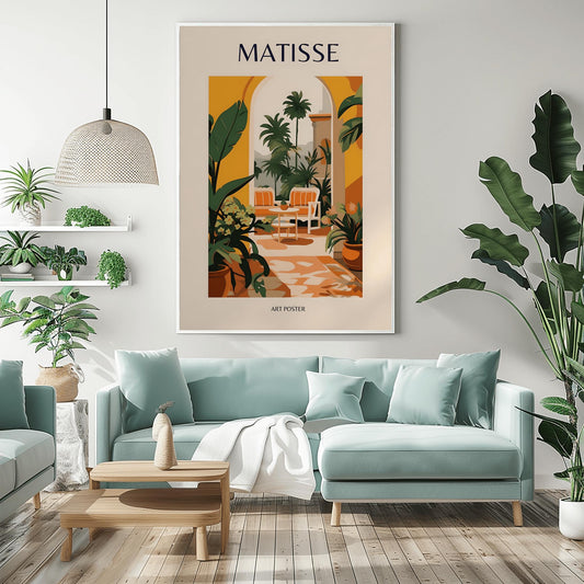 Henri Matisse Print - Modern Gallery Exhibition Art, Aesthetic Matisse Poster, Minimalist Floral Wall Art, Colorful Classic Art Home Decor