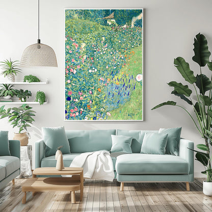 Gustav Klimt Print: Italian Garden Landscape (Premium Giclée Art Print of Classic Nature Painting) Wall Art Print