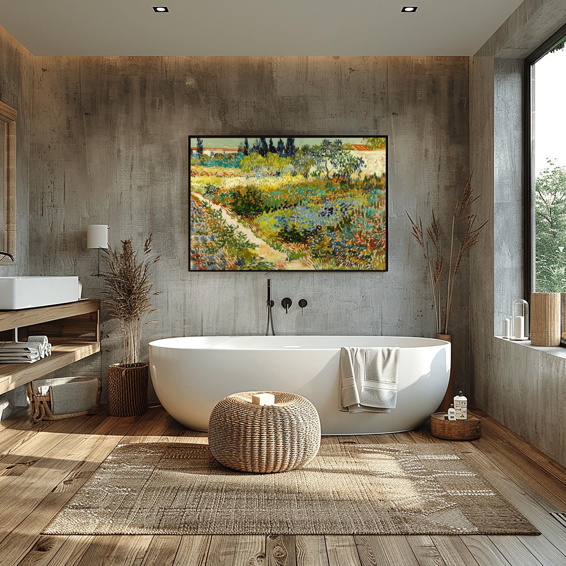 Vincent Van Gogh Print, Garden at Arles Wall Art, Impressionist Landscape, Premium Giclée, Unframed Nature Art Gift, Aesthetic Home Decor