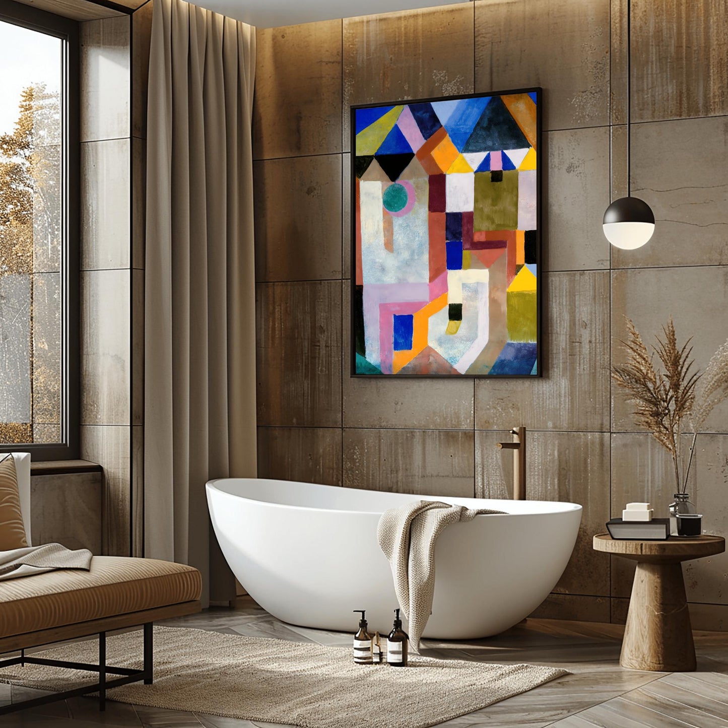 Paul Klee Abstract Art Print | Colorful Geometric Wall Art | Mid Century Modern Painting | Vibrant Architecture Poster | Museum Quality