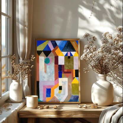 Paul Klee Abstract Art Print | Colorful Geometric Wall Art | Mid Century Modern Painting | Vibrant Architecture Poster | Museum Quality