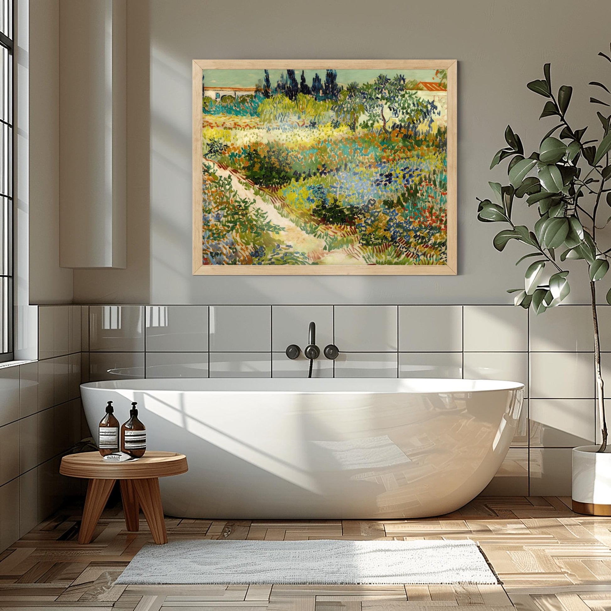 Vincent Van Gogh Print, Garden at Arles Wall Art, Impressionist Landscape, Premium Giclée, Unframed Nature Art Gift, Aesthetic Home Decor