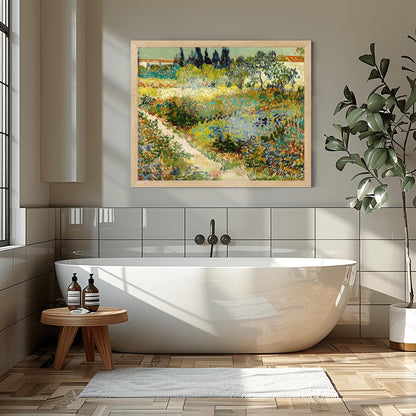 Vincent Van Gogh Print, Garden at Arles Wall Art, Impressionist Landscape, Premium Giclée, Unframed Nature Art Gift, Aesthetic Home Decor