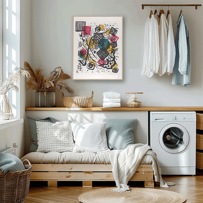 Wassily Kandinsky Abstract Poster – Modern Geometric Art Print, Bauhaus-Inspired Wall Decor, Mid Century Modern Vibes, Gift for Art Lovers