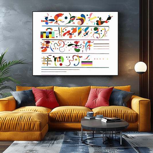 Wassily Kandinsky 'Succession' Print, Abstract Expressionist Poster, Modern Art Gallery Wall Decor