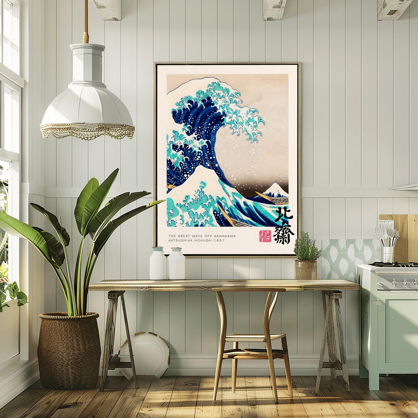 The Great Wave off Kanagawa Print, Hokusai Japanese Art, Mount Fuji Poster, Classic Ukiyo-e Woodblock Print, Japanese Decor Art History Gift