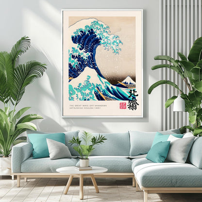 The Great Wave off Kanagawa Print, Hokusai Japanese Art, Mount Fuji Poster, Classic Ukiyo-e Woodblock Print, Japanese Decor Art History Gift