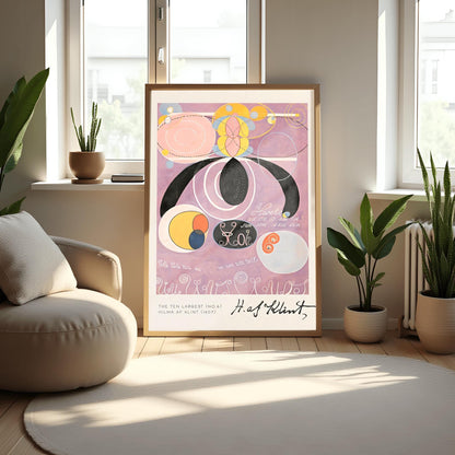 Hilma af Klint The Ten Largest No. 6, Abstract Flower Art Print, Spiritual Botanical Poster, Hilma af Klint Wall Art Modernist Gallery Decor