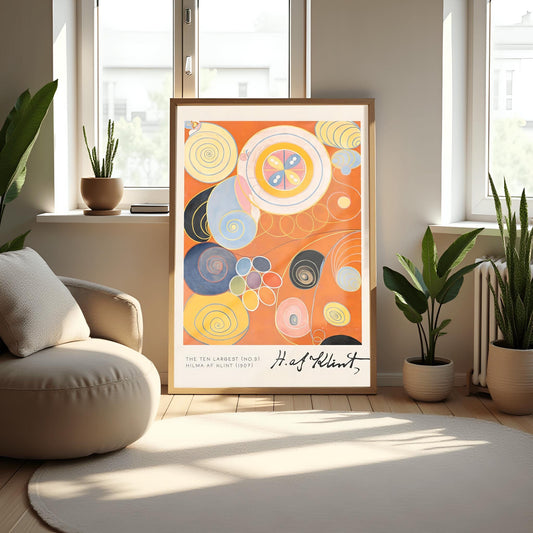 Hilma af Klint The Ten Largest No. 3, Abstract Flower Art Print, Spiritual Botanical Poster, Hilma af Klint Wall Art Modernist Gallery Decor