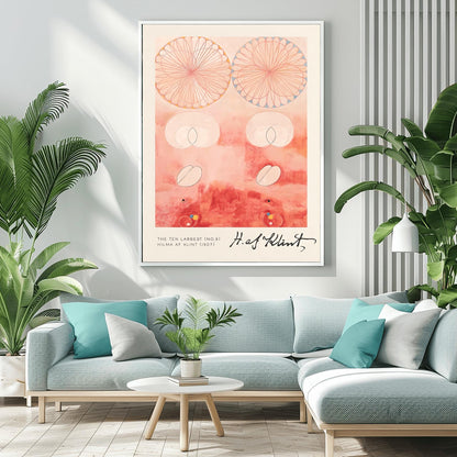 Hilma af Klint The Ten Largest No. 9, Abstract Flower Art Print, Spiritual Botanical Poster, Hilma af Klint Wall Art Modernist Gallery Decor