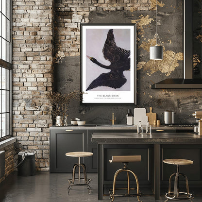 Hilma af Klint The Black Swan Print, Abstract Spiritual Art, Impressionist Painting Poster, Art History Wall Decor, Modernist Gallery Print