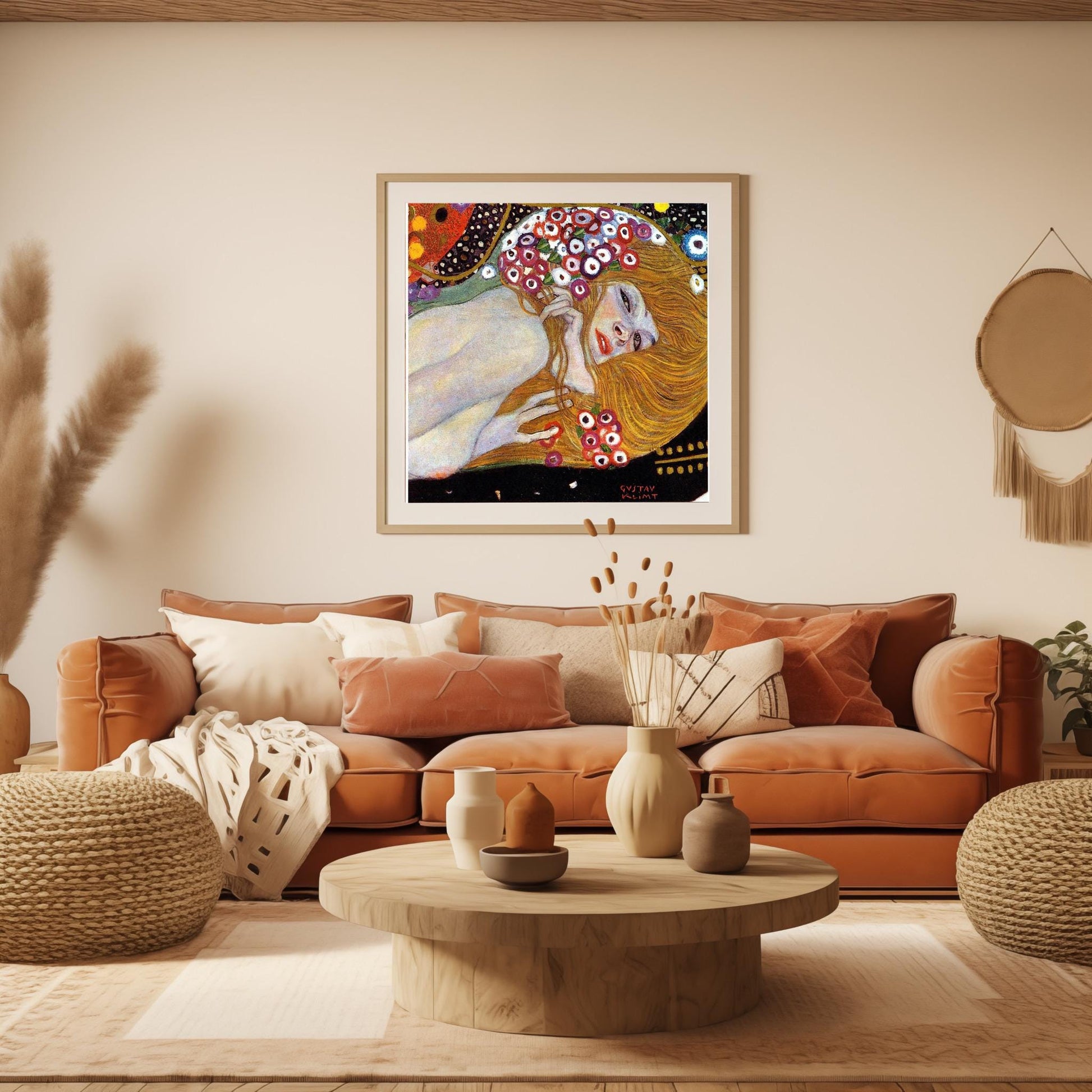 Gustav Klimt Danaë Art Print | Golden Nude Symbolism Poster | Austrian Secession Wall Decor | Fine Art Reproduction | Mythology Gift Love