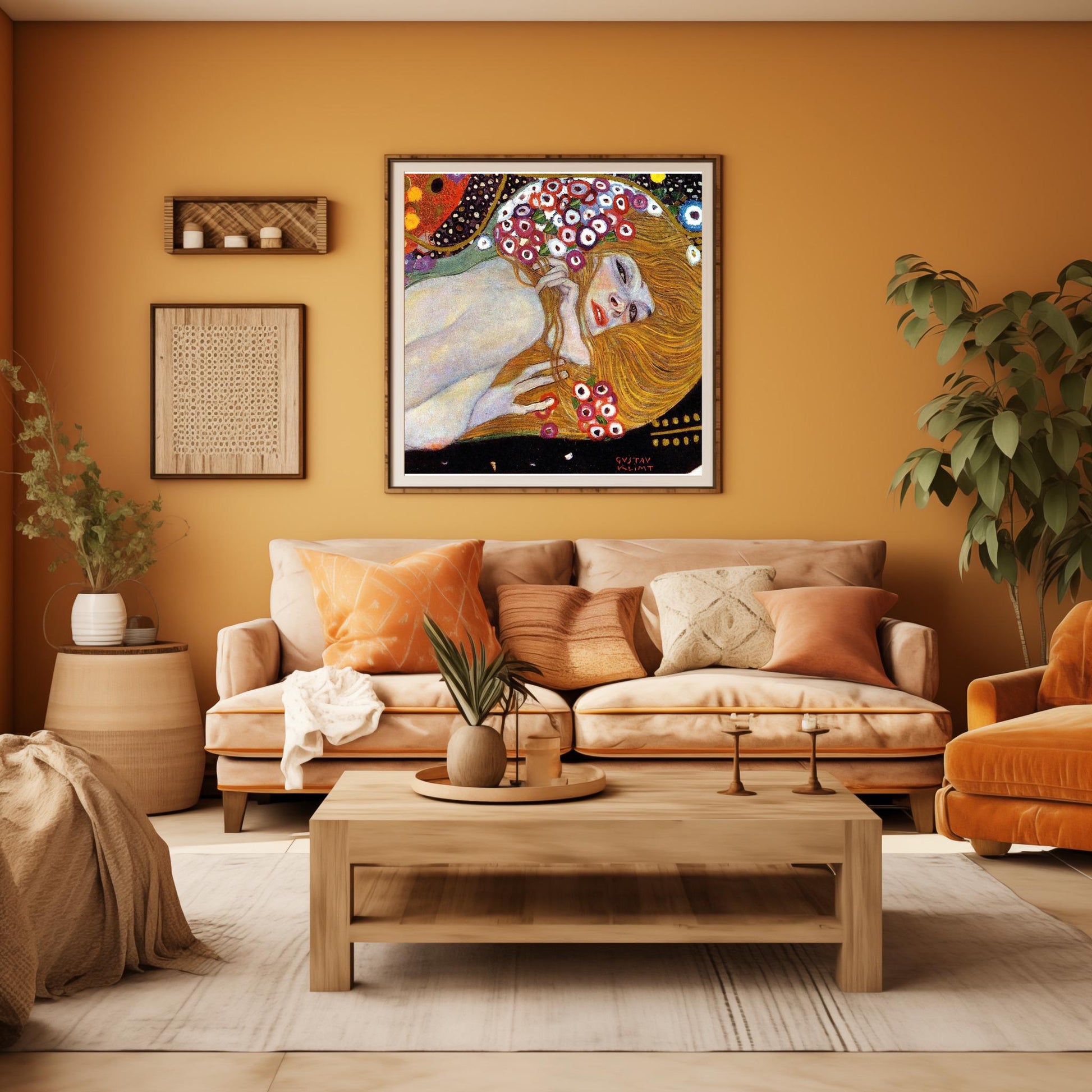 Gustav Klimt Danaë Art Print | Golden Nude Symbolism Poster | Austrian Secession Wall Decor | Fine Art Reproduction | Mythology Gift Love