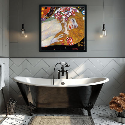 Gustav Klimt Danaë Art Print | Golden Nude Symbolism Poster | Austrian Secession Wall Decor | Fine Art Reproduction | Mythology Gift Love