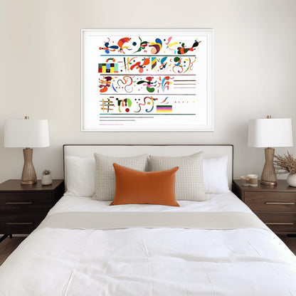 Wassily Kandinsky 'Succession' Print, Abstract Expressionist Poster, Modern Art Gallery Wall Decor