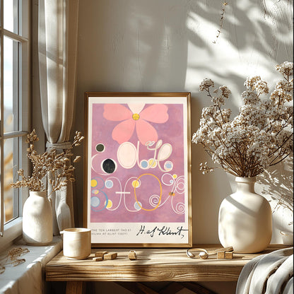 Hilma af Klint The Ten Largest No. 5, Abstract Flower Art Print, Spiritual Botanical Poster, Hilma af Klint Wall Art Modernist Gallery Decor