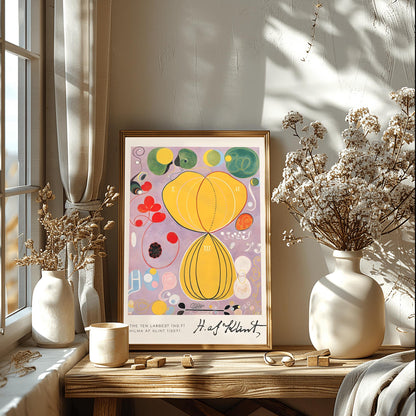 Hilma af Klint The Ten Largest No. 7, Abstract Flower Art Print, Spiritual Botanical Poster, Hilma af Klint Wall Art Modernist Gallery Decor