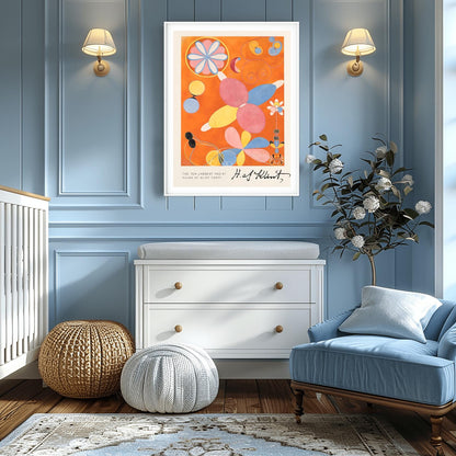 Hilma af Klint The Ten Largest No. 4, Abstract Flower Art Print, Spiritual Botanical Poster, Hilma af Klint Wall Art Modernist Gallery Decor