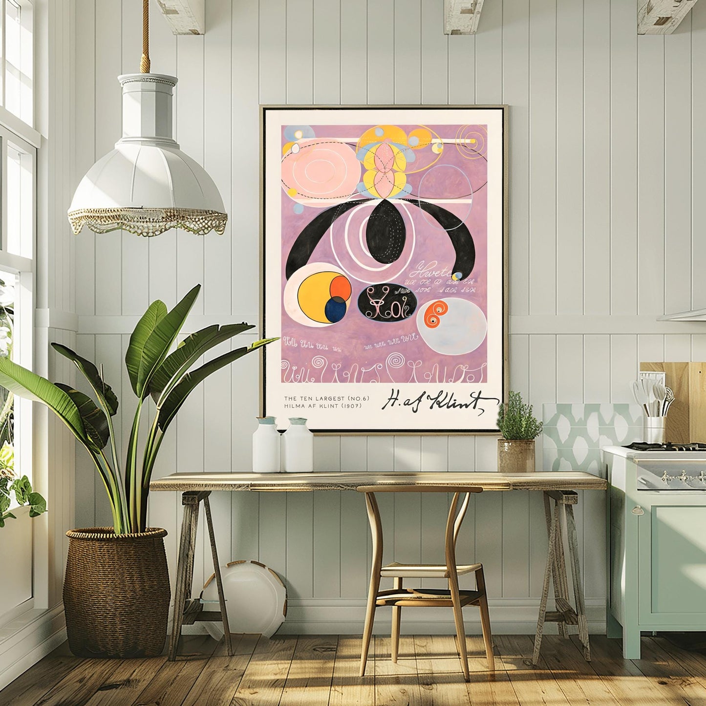 Hilma af Klint The Ten Largest No. 6, Abstract Flower Art Print, Spiritual Botanical Poster, Hilma af Klint Wall Art Modernist Gallery Decor