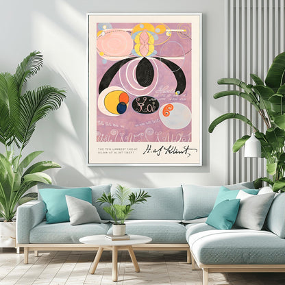Hilma af Klint The Ten Largest No. 6, Abstract Flower Art Print, Spiritual Botanical Poster, Hilma af Klint Wall Art Modernist Gallery Decor